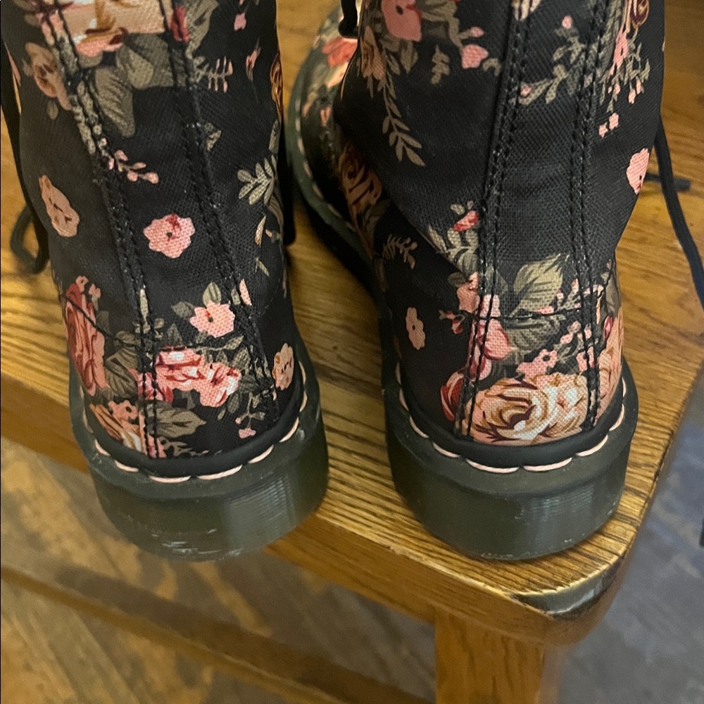 Dr. Martens 11821 Floral Canvas Boots - Picture 3 of 5
